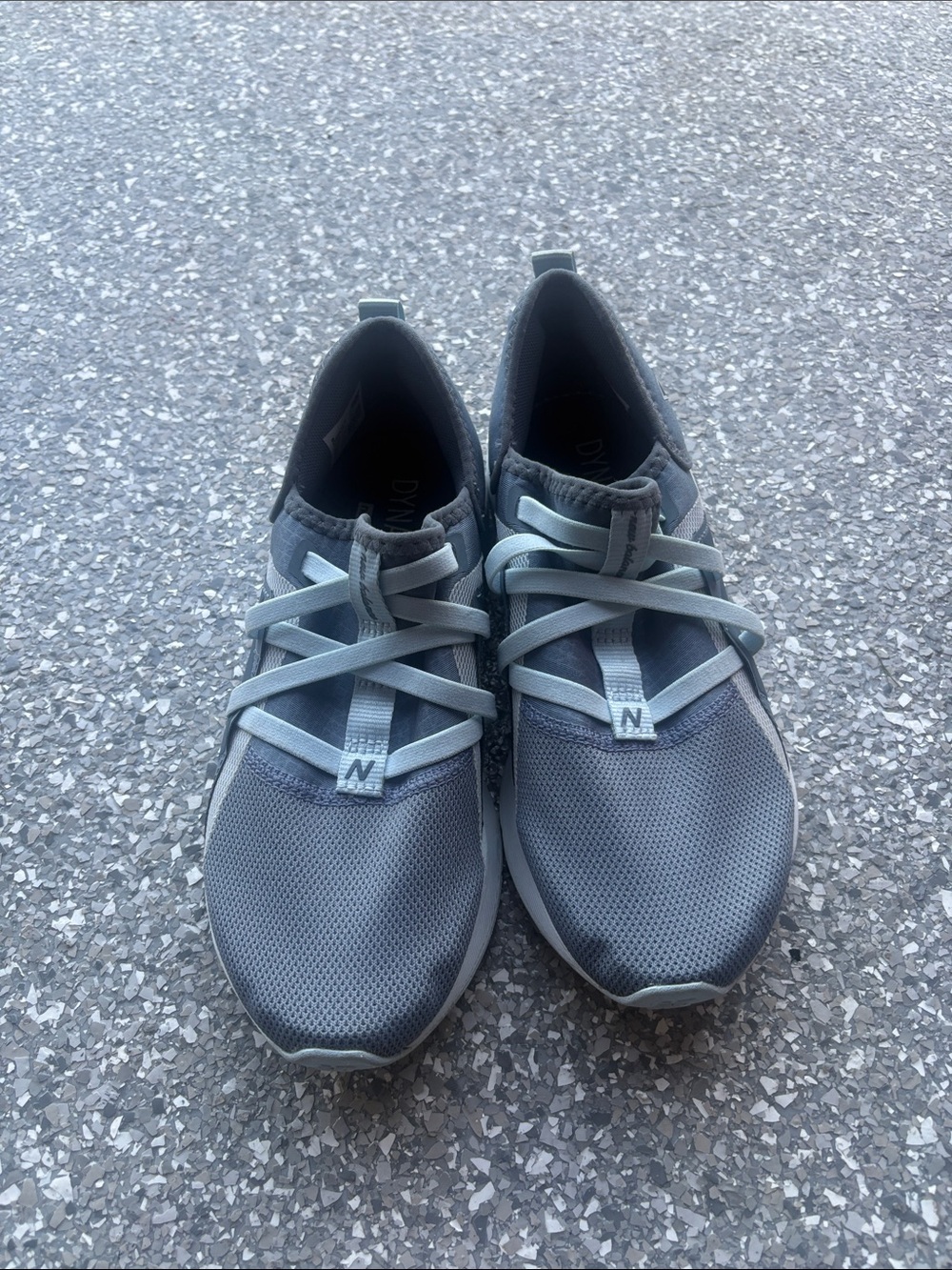 New Balance Women's Gray Slip-On Athletic Sneakers with Light Gray Accents